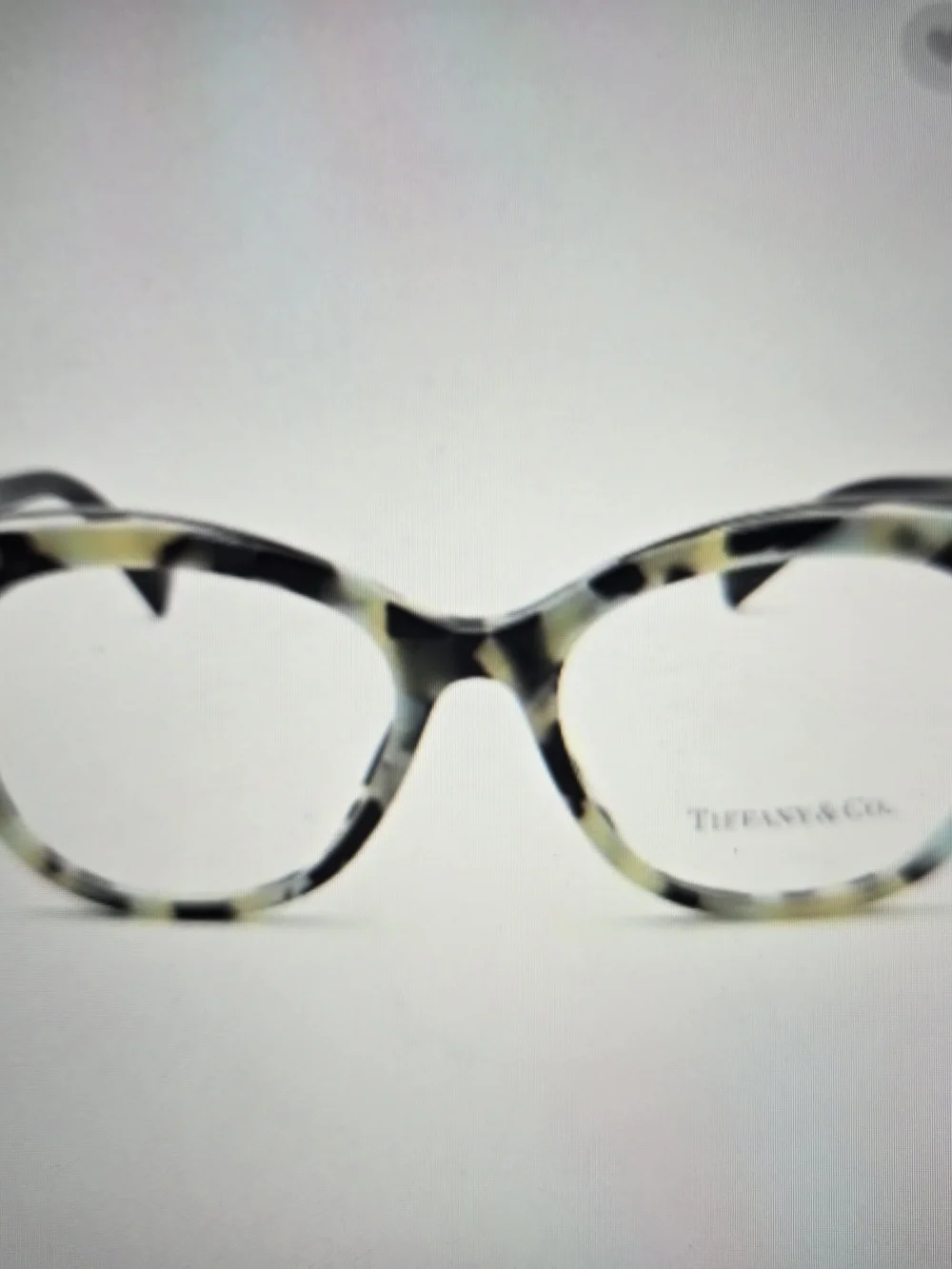 Tiffany & Co. Tortoiseshell Cat-Eye Glasses with Blue Case TF 2166